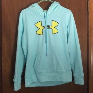 Bright blue under armour sweatshirt